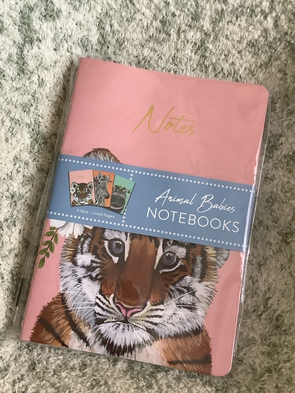 Animal Babies Journal Notebook Trio 3pack lined NWT by OCS Designs 5.75”x8.25”